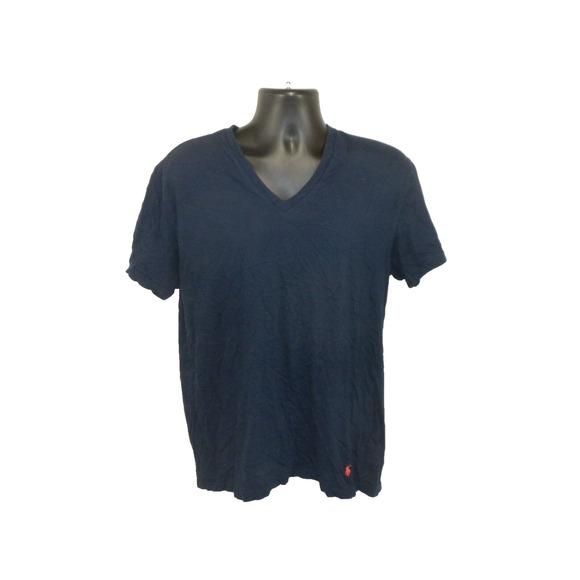 Polo Ralph Lauren Other - Polo Ralph Lauren Mens T-Shirt‎ L Blue Classic Fit V Neck Short Sleeve Pony Ivy